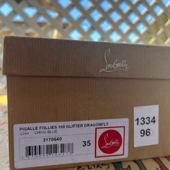 Louboutin glitter holographic heels - Picture 5 of 6